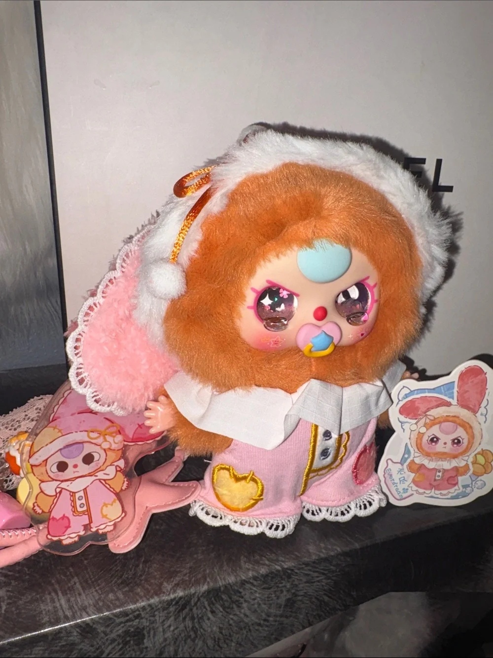 Mini baby three sweet dreams with her matching key chain